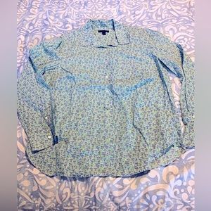 J Crew cotton popover shirt, long sleeves, size 12